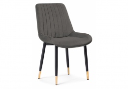 Стул на металлокаркасе Seda-1 dark gray / gold / black (52x60x87)