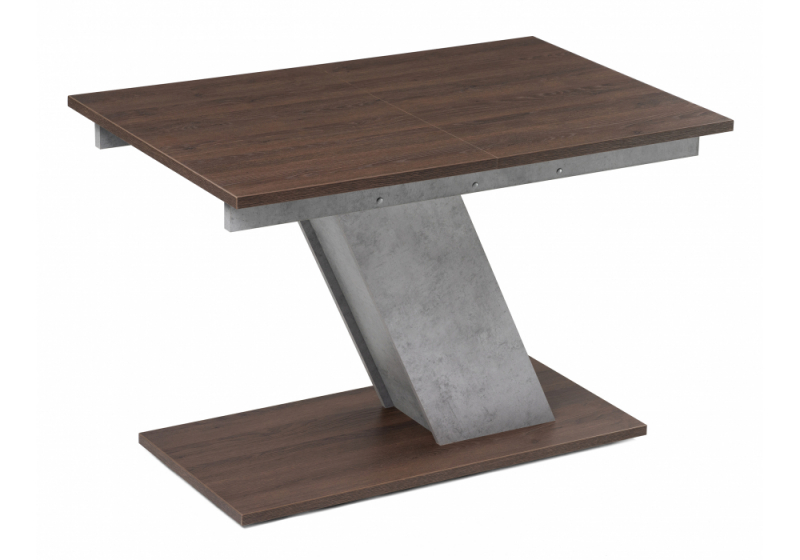 Стол деревянный Тирион бетон чикаго серый / дуб гладстоун табак (80x78). 