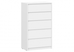 Комод Идена КМ06-700 ЛДСП белое / ЛДСП белое (70x40x119)