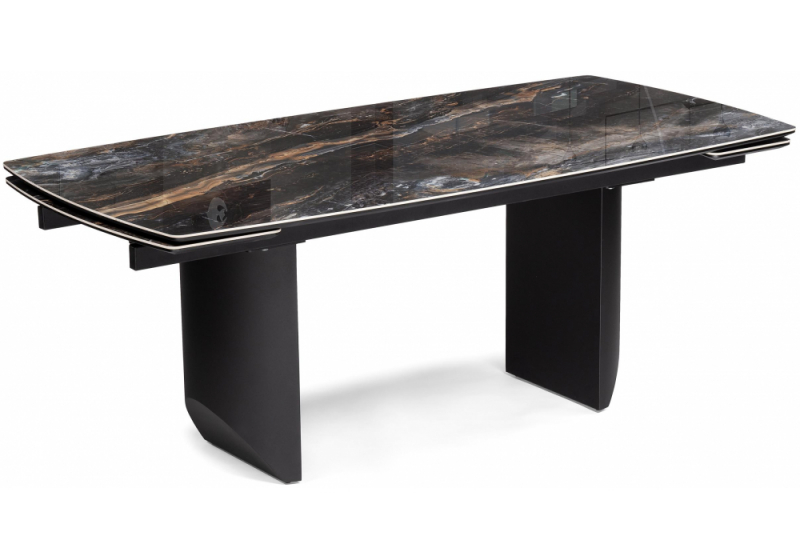 Керамический стол Маре 200(260)х100х77 neodom titanium lawa nero / черный (100x77). 