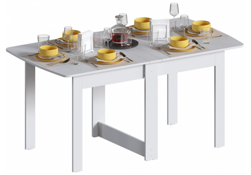 Стол деревянный СтК4 белый (14,5x78,5). 